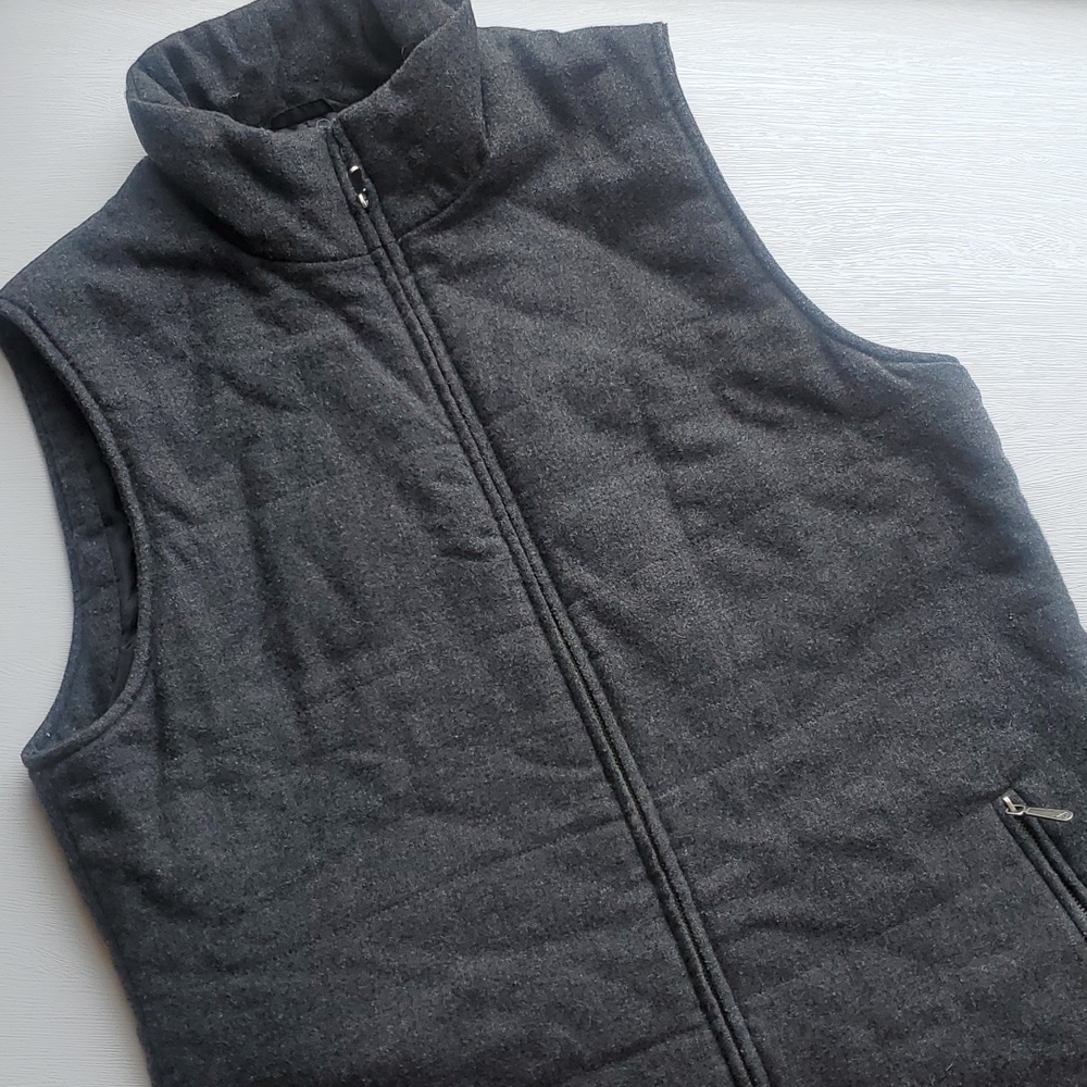 Cutter & Buck Gray Wool Blend Vest M